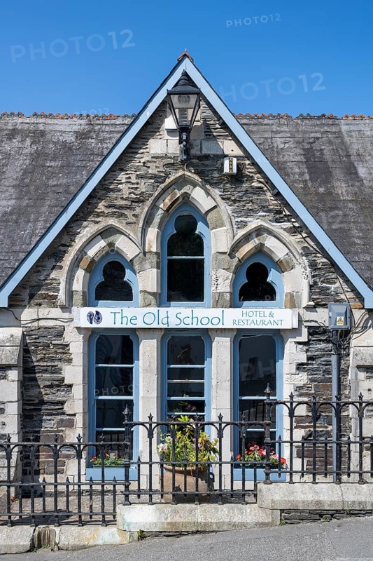 Former schoolhouse in the centre of the fishing village of Port Isaac