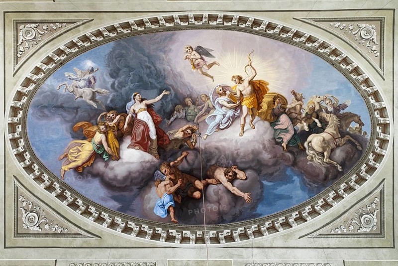 Antique ceiling fresco