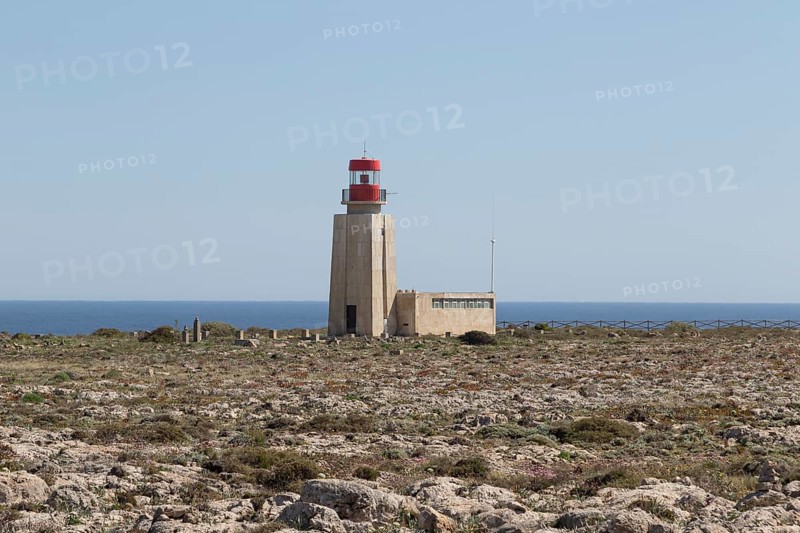 Farol de Sagres lighthouse on the site of the Fortaleza de Sagres fortress
