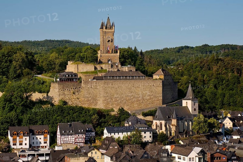 The town of Dillenburg with the Wilhelm Tower above the town