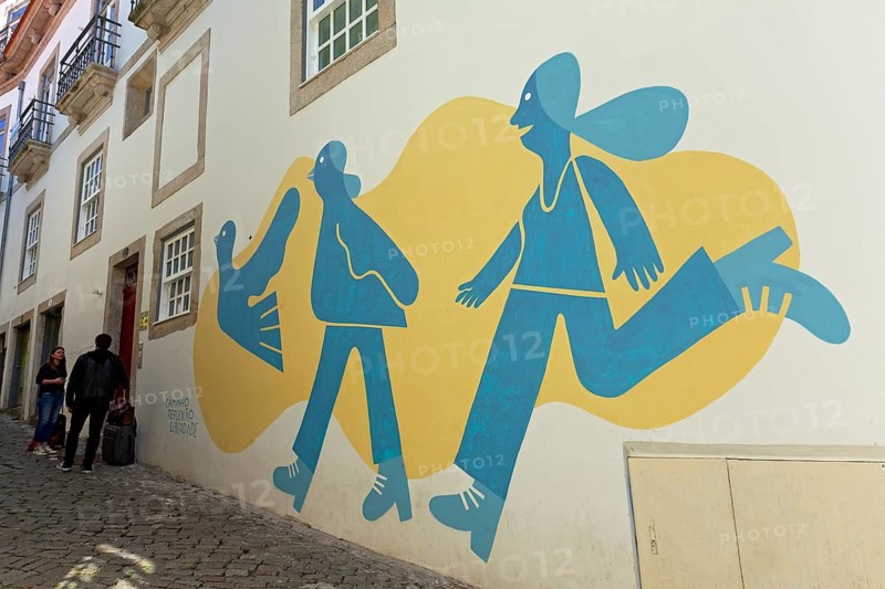 Person transforms into bird