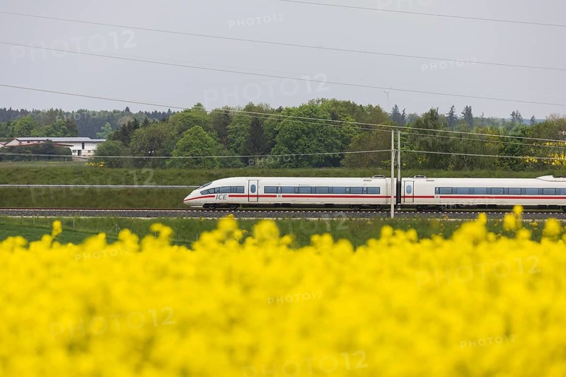 InterCityExpress of Deutsche Bahn AG on the new Wendlingen-Ulm line