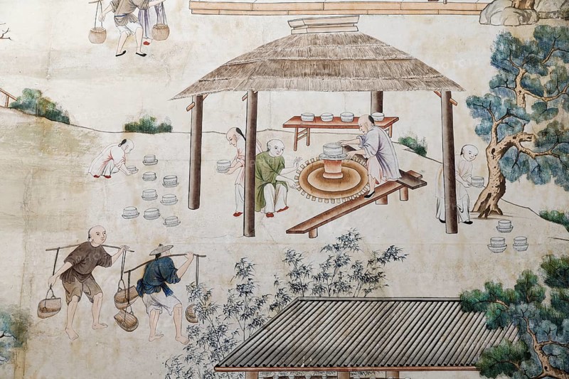 Chinese making porcelain
