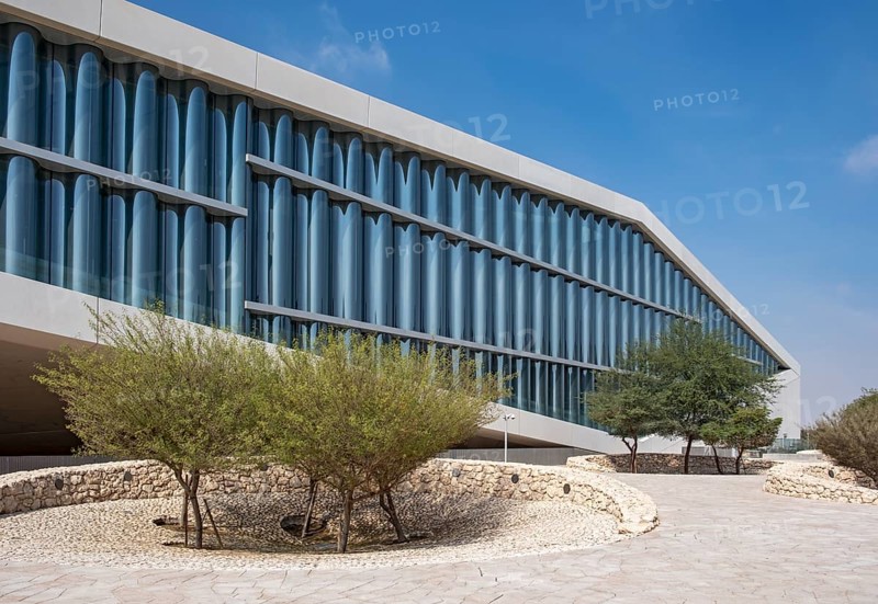 Qatar National Library building in Doha