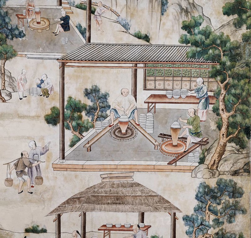 Chinese making porcelain