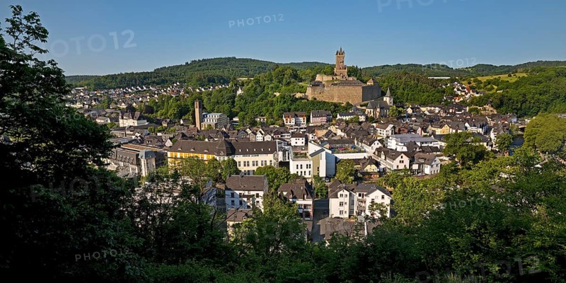 The town of Dillenburg with the Wilhelm Tower above the town