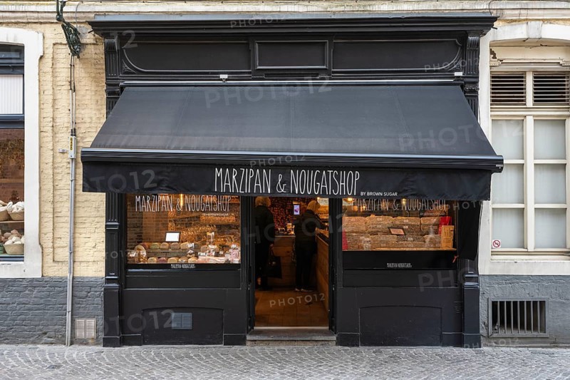 Sweet shop in the old town of Bruges
