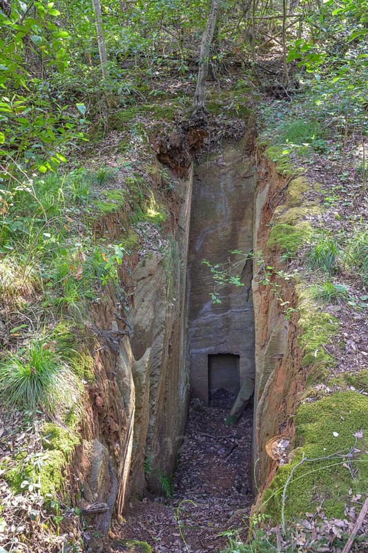 Entrance to Etruscan burial chamber