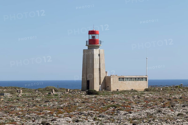 Farol de Sagres lighthouse on the site of the Fortaleza de Sagres fortress
