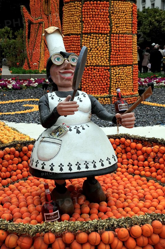 Representations and structures made of lemons and oranges