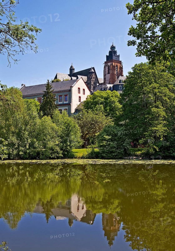 The river Lahn with the cathedral