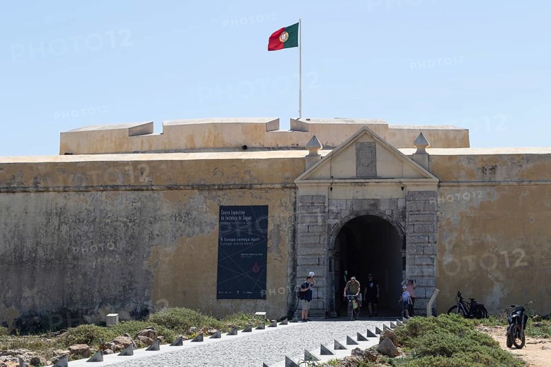 Entrance of Fortaleza de Sagres Fortress