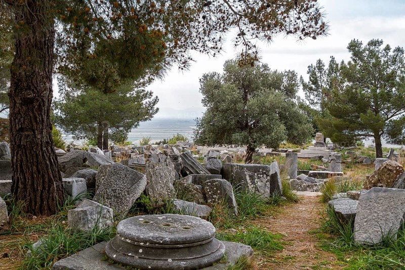 Priene excavation site
