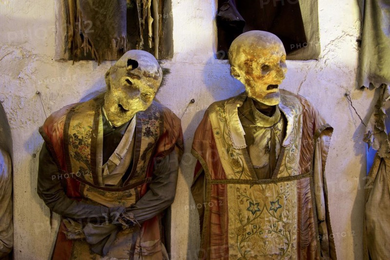 Two mummies of priests