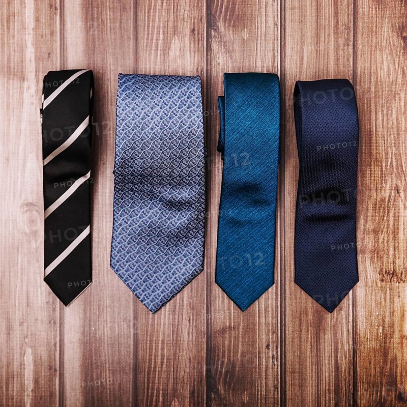 Stylish ties wooden table