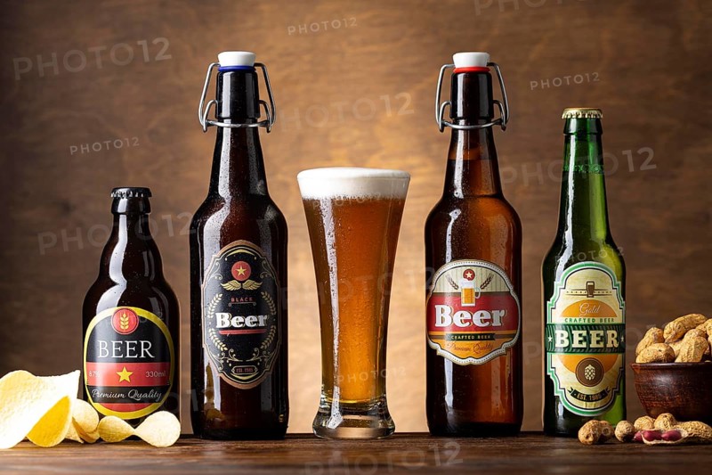 Composition with delicious american beer