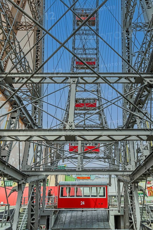 The Vienna Giant Ferris Wheel in the Prater amusement park