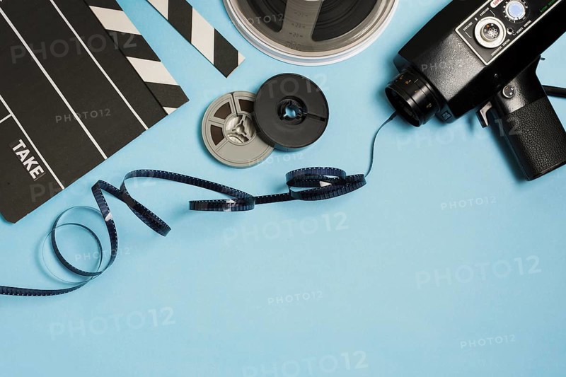 Copy space cinema equipment