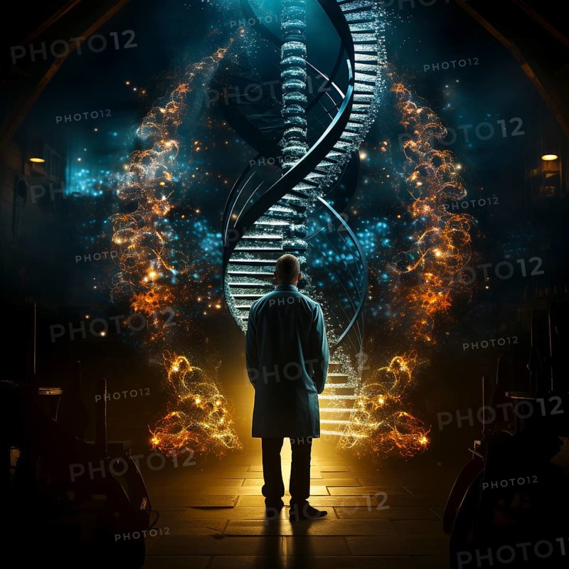 Symbolic image DNA double helix