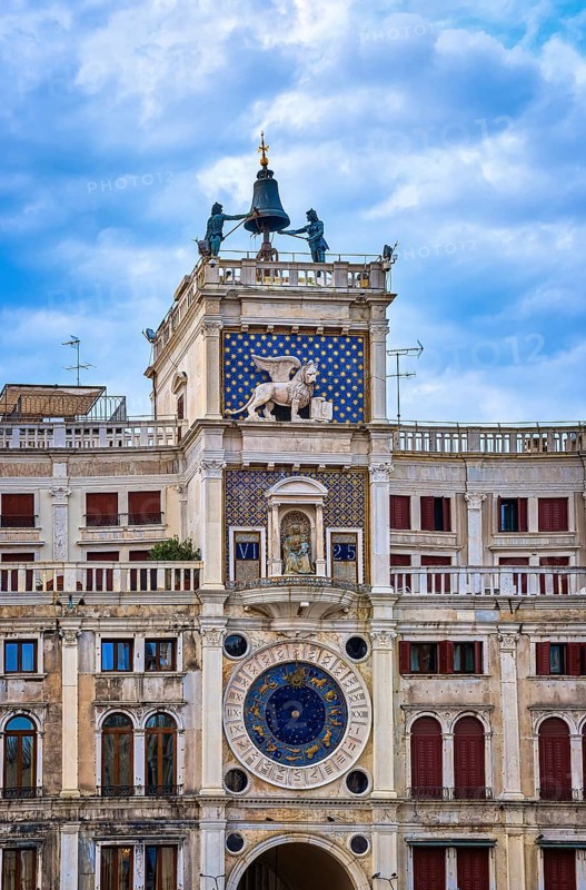 Torre dell'Orologio or Clock Tower on St Mark's or San Marco square