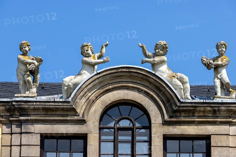 Detail of the Herrenhausen Gallery building in Herrenhausen Palace and Gardens