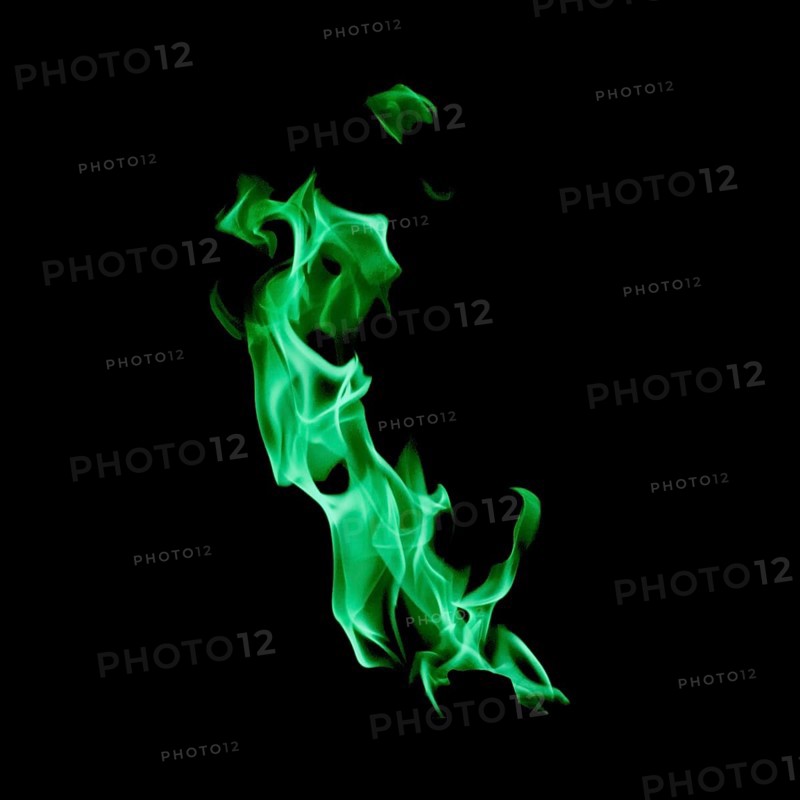 Small blaze green fire
