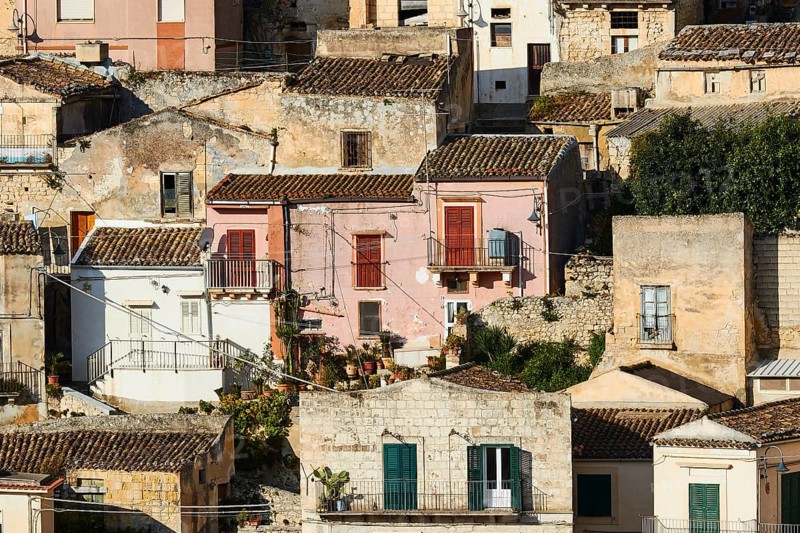 Several old town houses