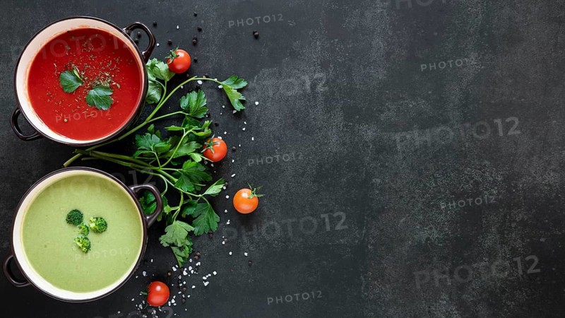 Minimalist healthy vegetarian food