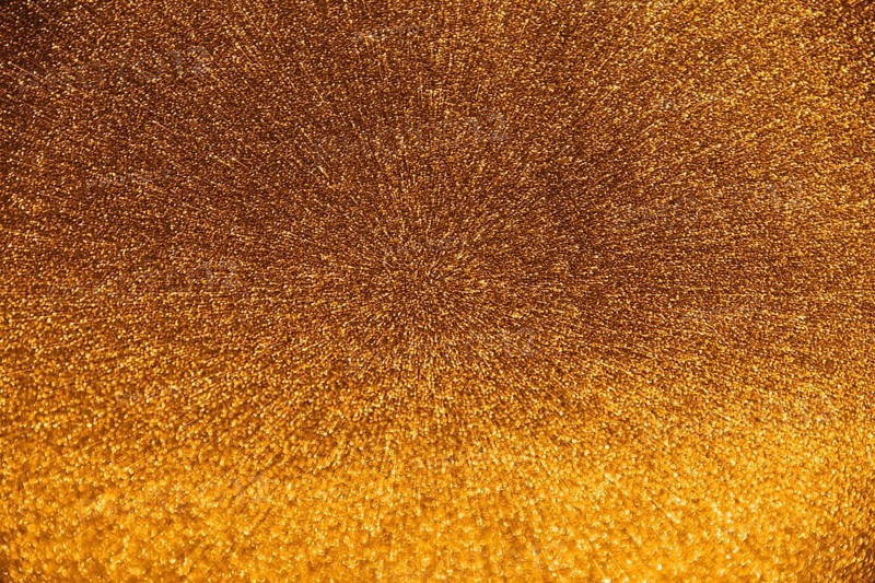 From droplets golden water