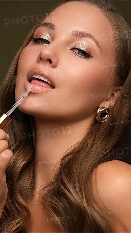 Beautiful young girl with a light natural make-up