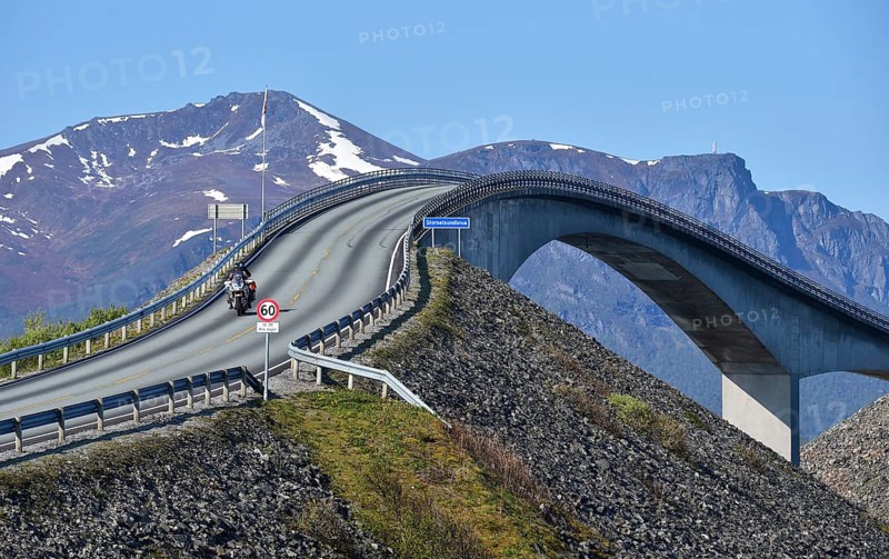 The Storseisund Bridge on the Atlantic Road in Norway