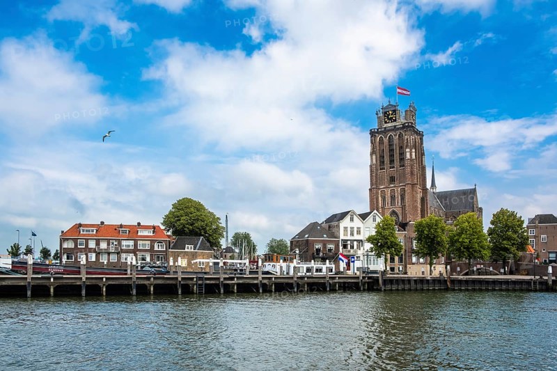 Grote Kerk and city view Dordrecht