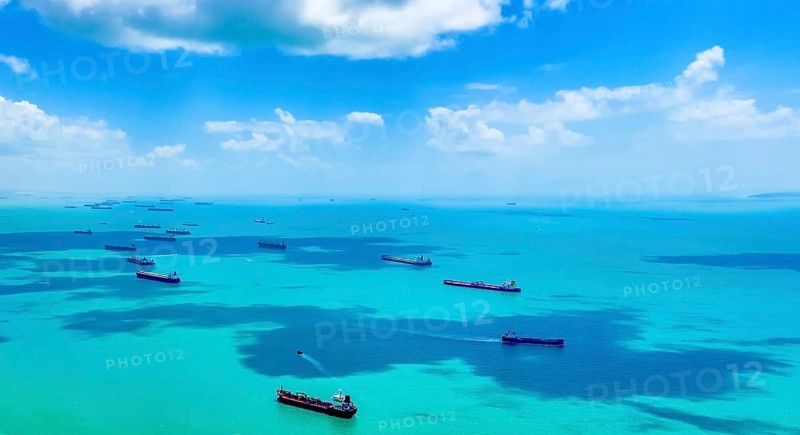 Aerial view of cargo