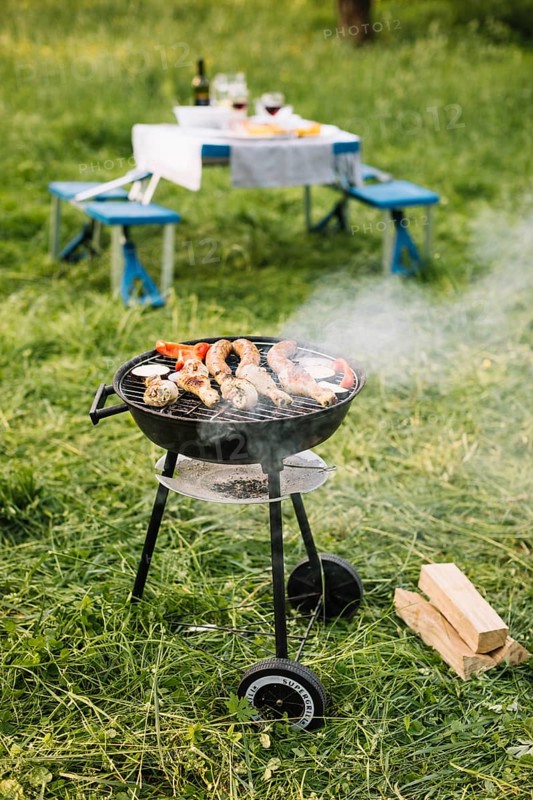 Meat grill nature