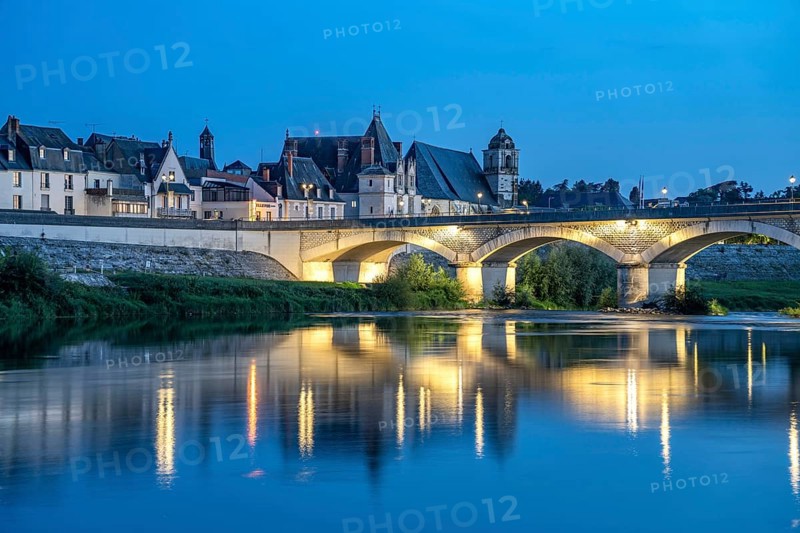 Loire Bridge at dusk