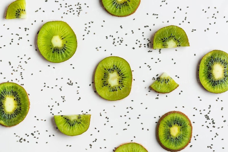 Arrangement delicious fresh kiwis
