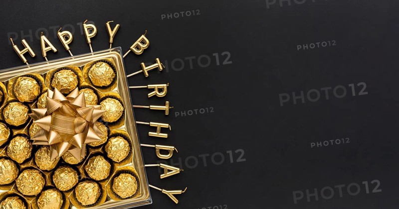 Copy space chocolate box