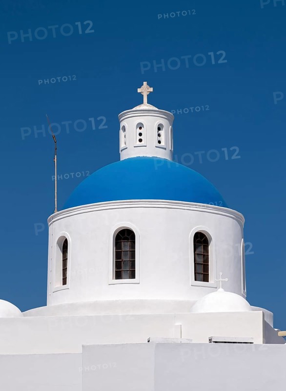 Dome of Church of Panagia Platsani Akathistos Hymn
