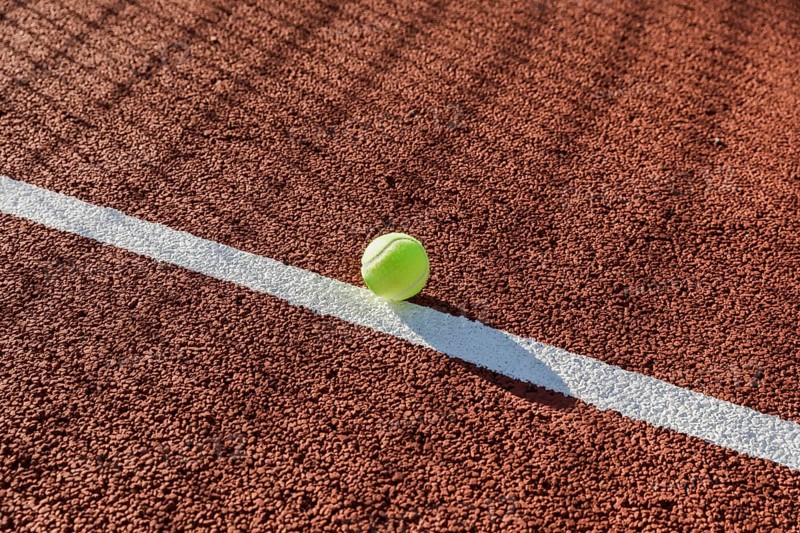 Tennis ball court ground