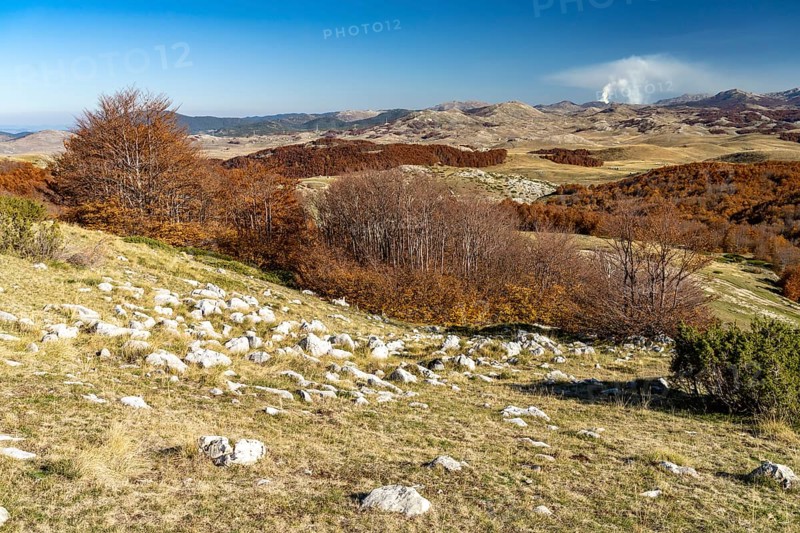 Mountain landscape of Durmitor National Park in autumn