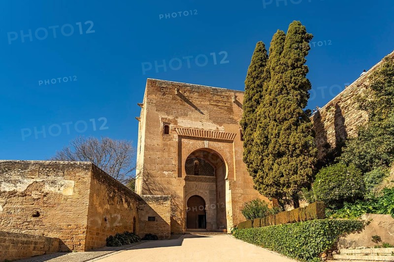The Gate of Justice Puerta de Justitia to the Alhambra World Heritage Site in Granada