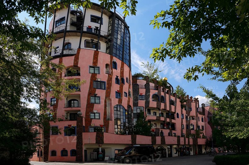 Green Citadel by Friedensreich Hundertwasser in the city centre of Magdeburg