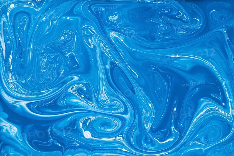 Blue white liquid marble abstract background