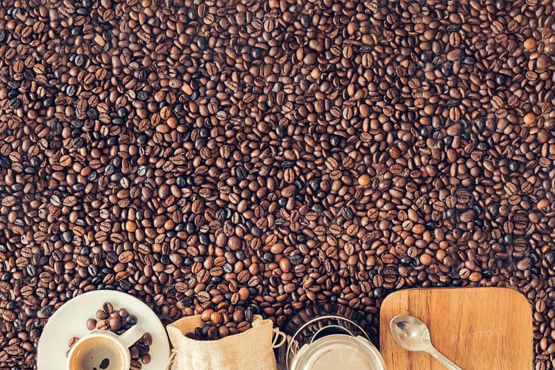 Coffee decoration with space top