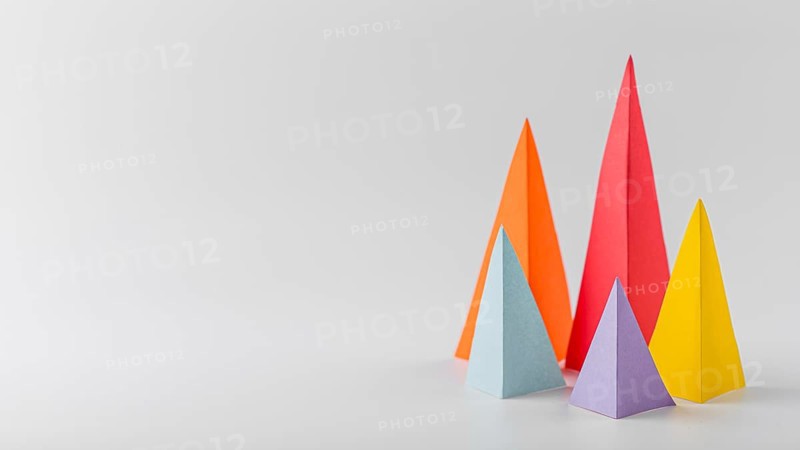 Multicolored growth cones with copy space