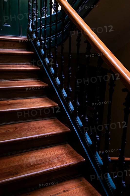 Old steps in a house in Lisbon