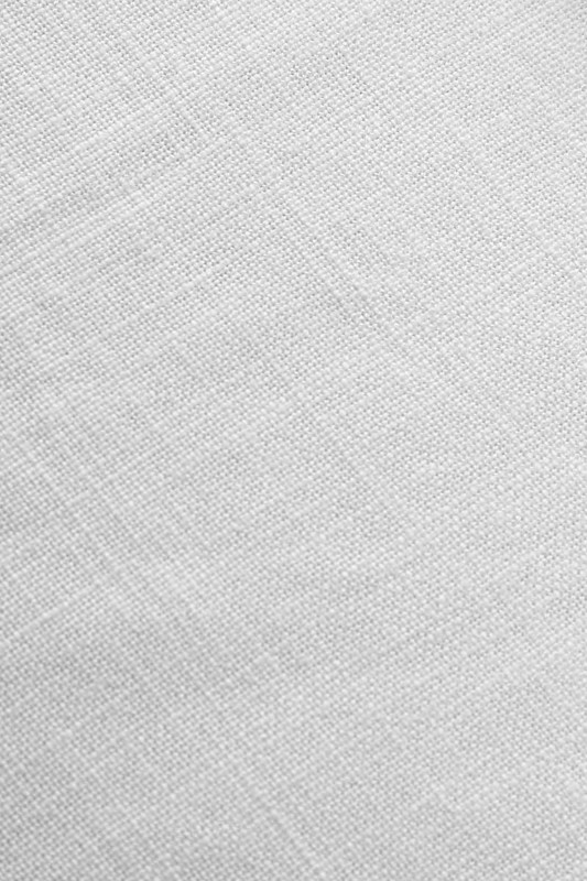 Top view white tablecloth