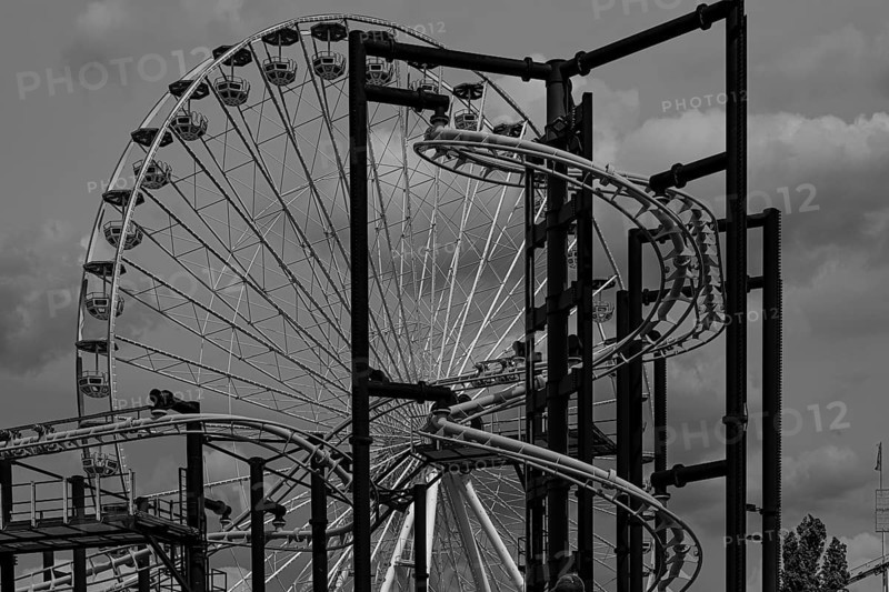 Dark clouds over the adrenalin attraction Volare