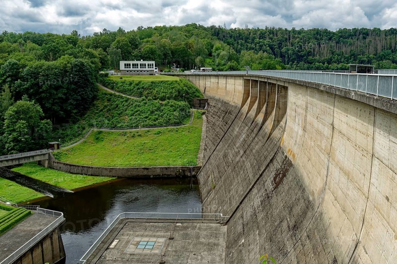 Dam of the Wendefurth Dam near Blankenburg