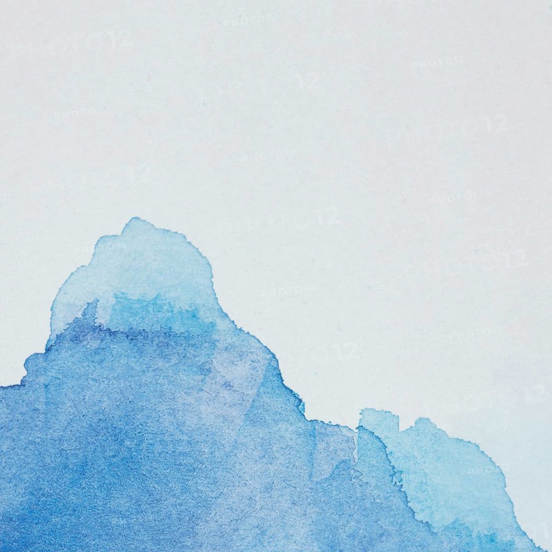 Spill blue translucent dye